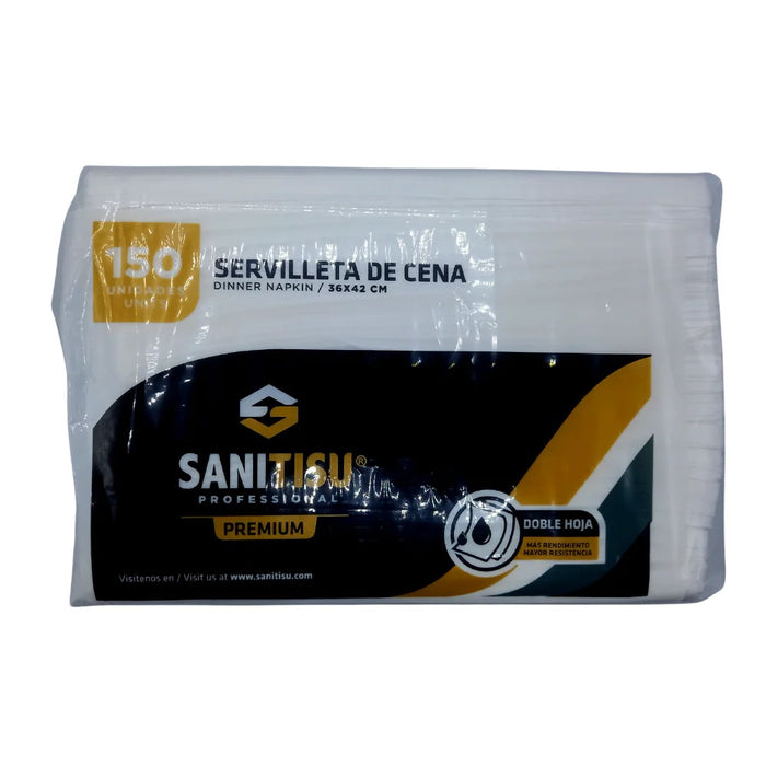 Servilleta Dinner SaniTisu Doble Hoja 15"x17"